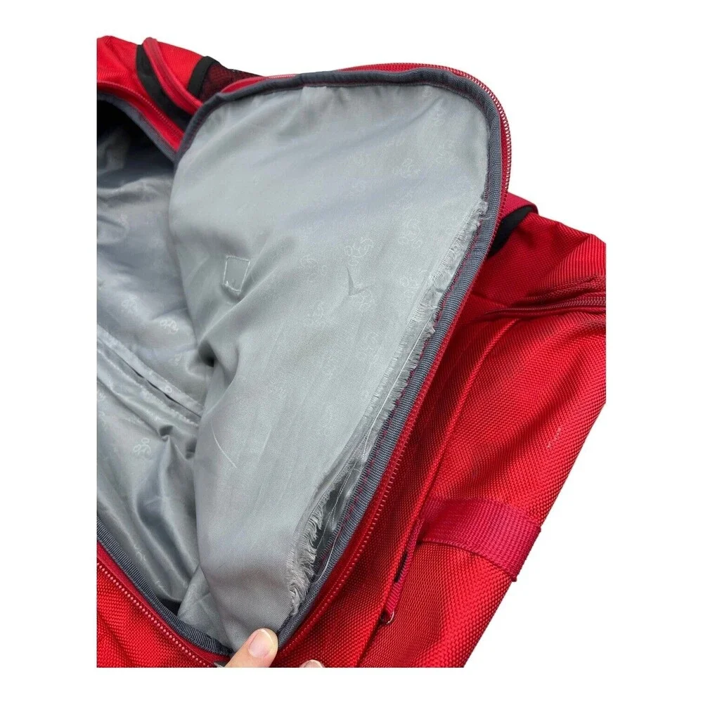 Disney Red Mickey Mouse Blake Rolling Carry On Backpack